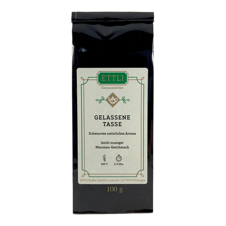 ETTLI Schwarztee Gelassene Tasse 100 g Marone Honeybush