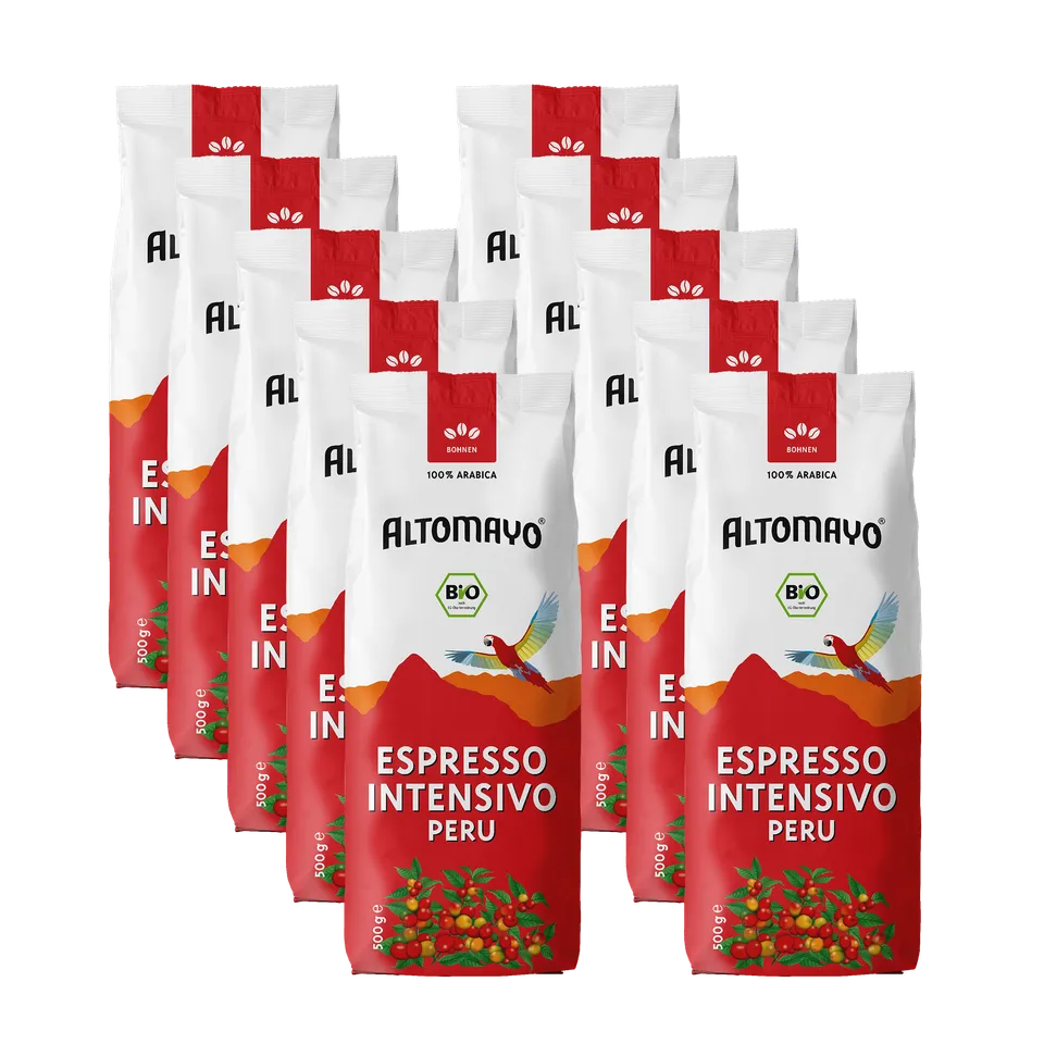 Altomayo Bio-Espresso Intensivo Bohnen 10x500g Peru Arabica