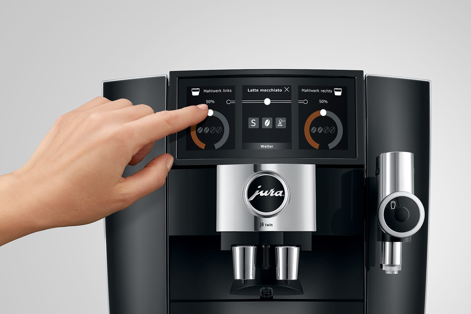 Mondo del Caffè JURA J8 Twin Diamond Black Vollautomat