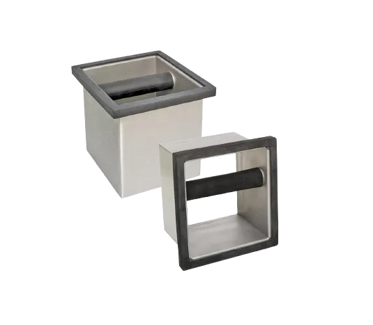 Mondo del Caffè KB111 Knockbox Einbau offen Edelstahl