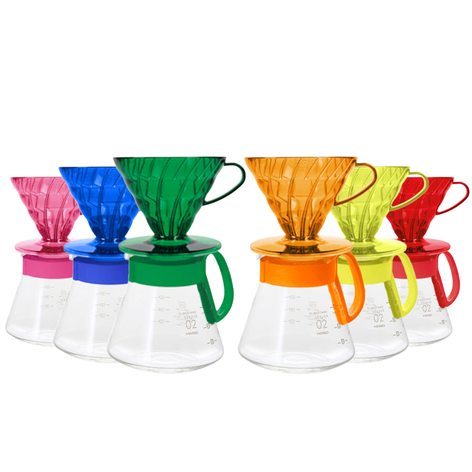 Hario V60 Colour Bundle Dripper 02 + Server 600 ml 40 Filter