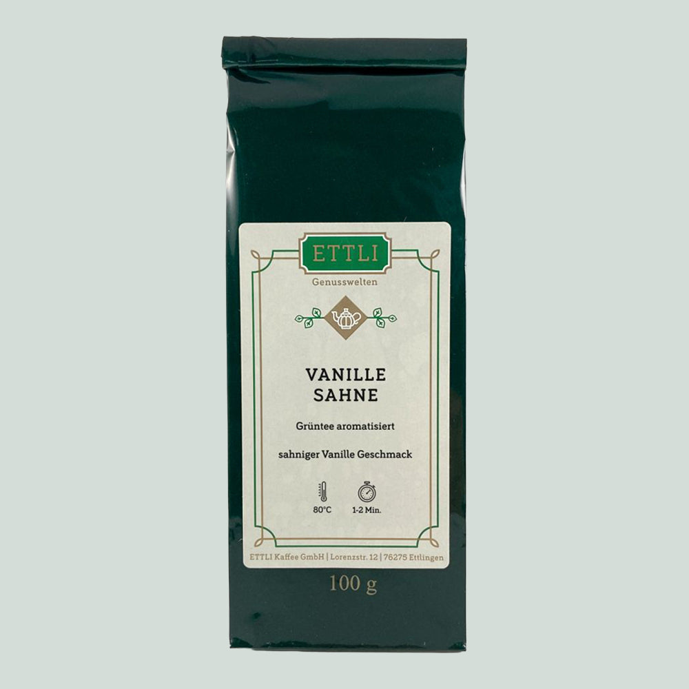 ETTLI Vanille-Sahne Grüntee aromatisiert 100 g