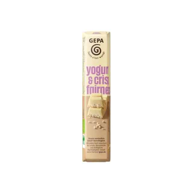Gepa Bio Yogurt Crisp Riegel Fairtrade Joghurt