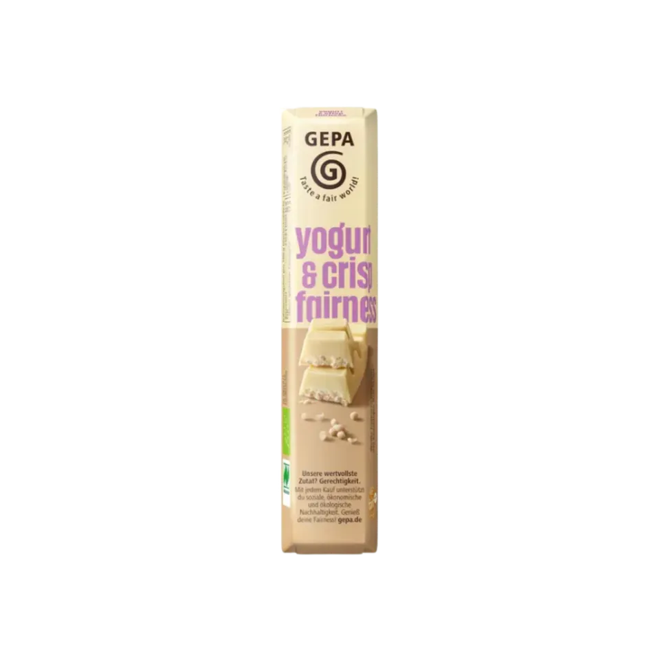 Gepa Bio Yogurt Crisp Riegel Fairtrade Joghurt
