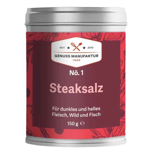 Genussmanufaktur Steaksalz Gewürzsalz 150g Dose