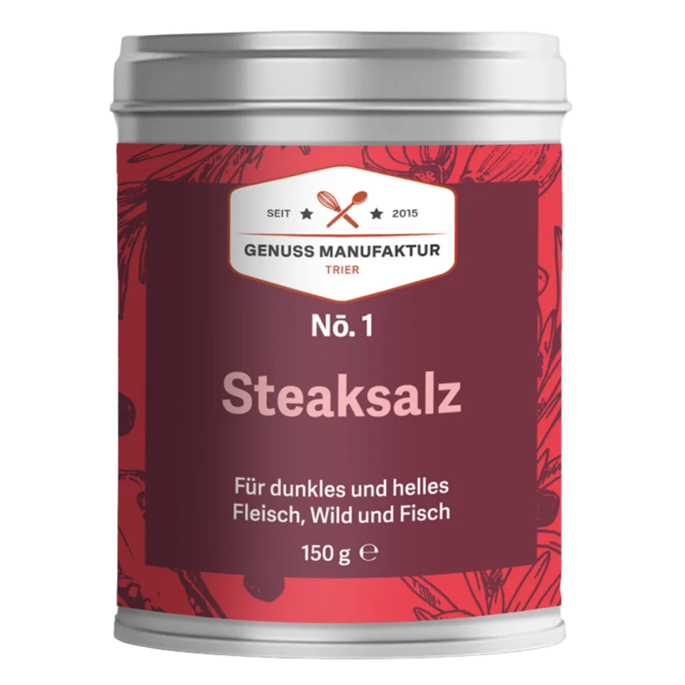 Genussmanufaktur Steaksalz Gewürzsalz 150g Dose
