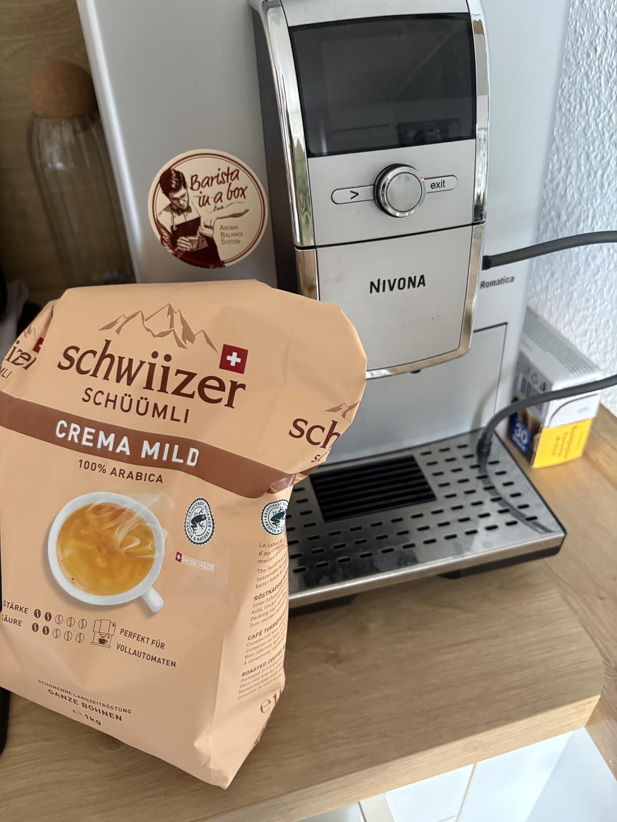 Schwiizer Schüümli Crema Mild Kaffeebohnen 1 kg Arabica