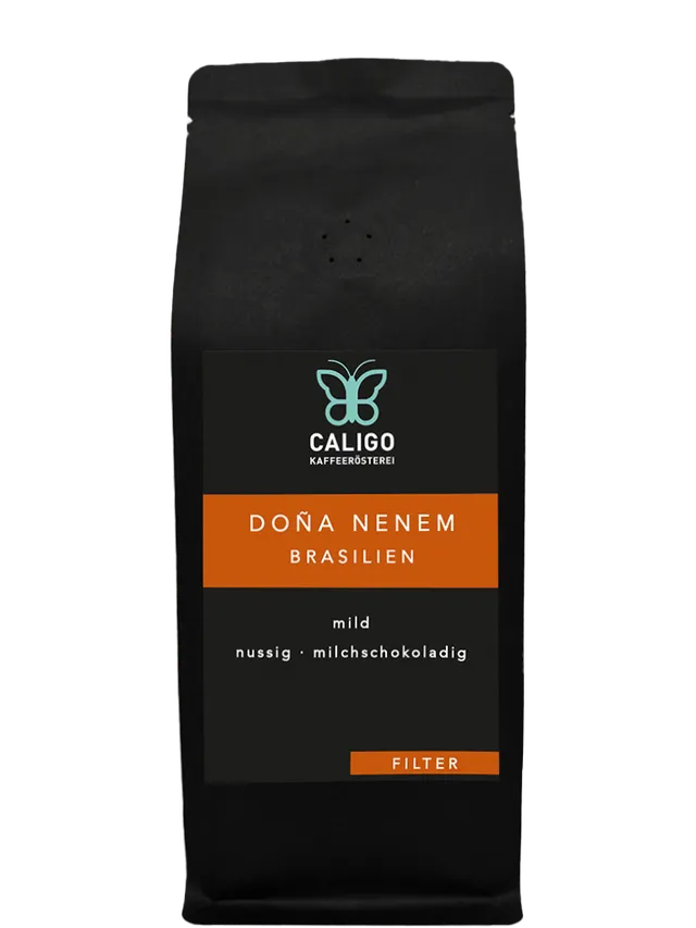 Caligo Dona Nenem Brasilien Filterkaffee 250g Bohnen mild-nussig