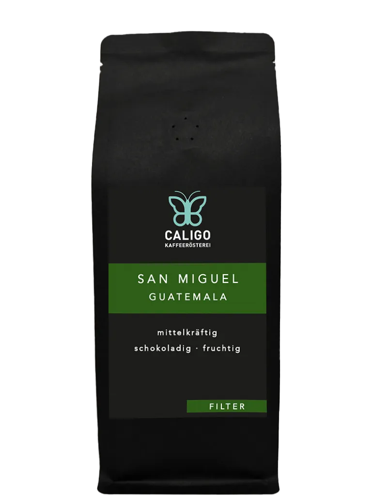 Caligo San Miguel Guatemala Filterkaffee 250g Bohnen schokoladig