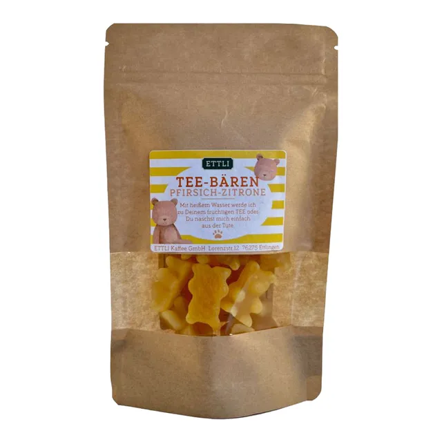 ETTLI Tee-Bären Pfirsich-Zitrone Tee 80 g
