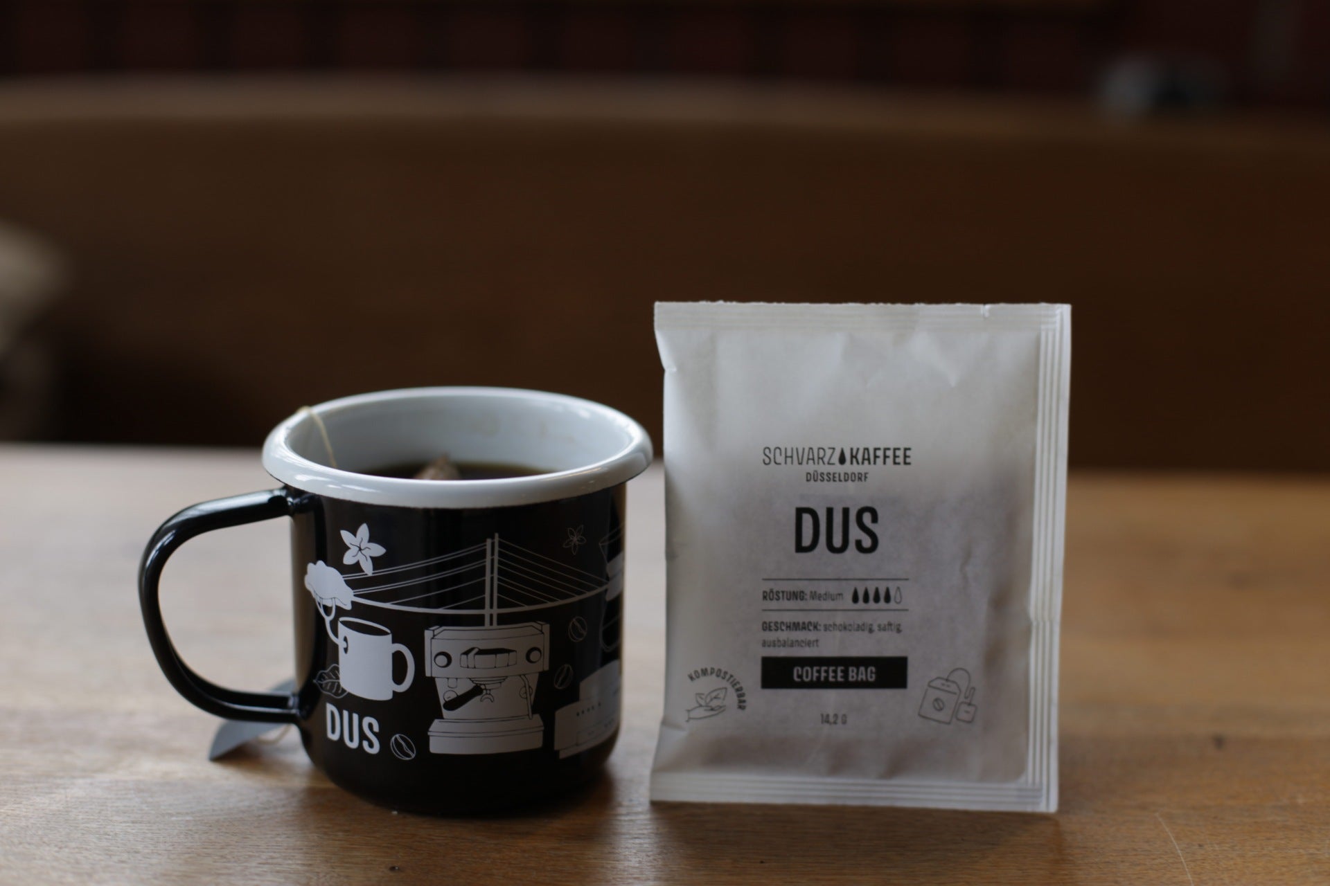 Schvarz Coffee Bag Chocolate Blend dunkel einzeln