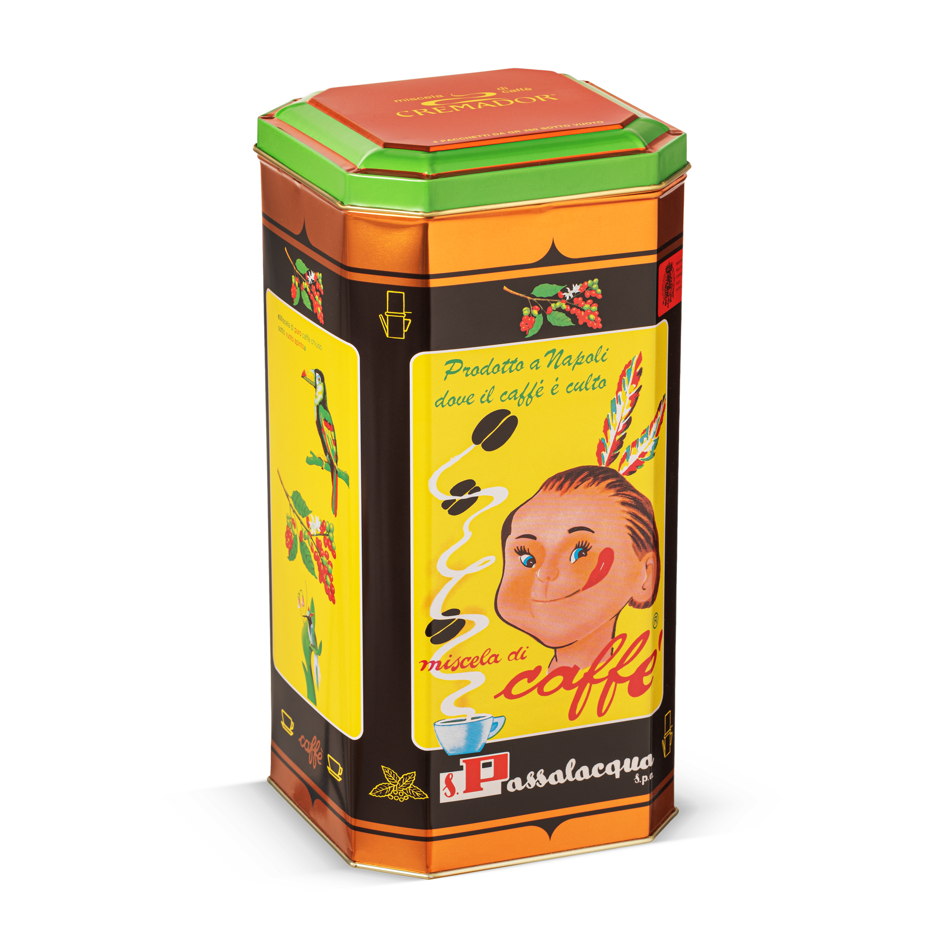 Passalacqua Cremador Espresso gemahlen 1 kg Dose cremig