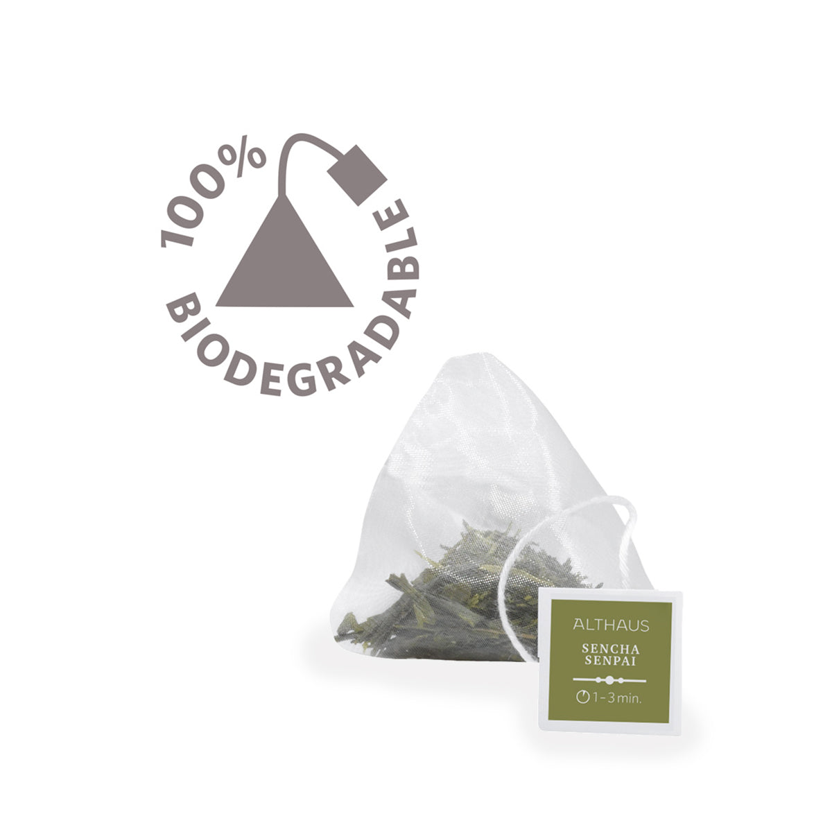 Althaus Sencha Senpai grüner Tee 15 Pyra Pack