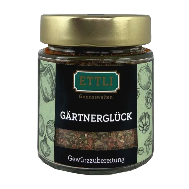 ETTLI Gewürzmischungen Gärtnerglück Gewürz 60 g Kräuter Schraubglas