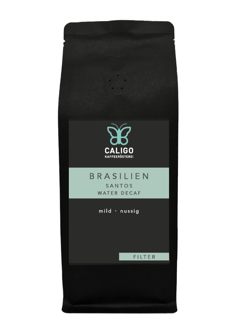 Caligo Santos Brasil Filterkaffee entkoffeiniert 250g Bohne