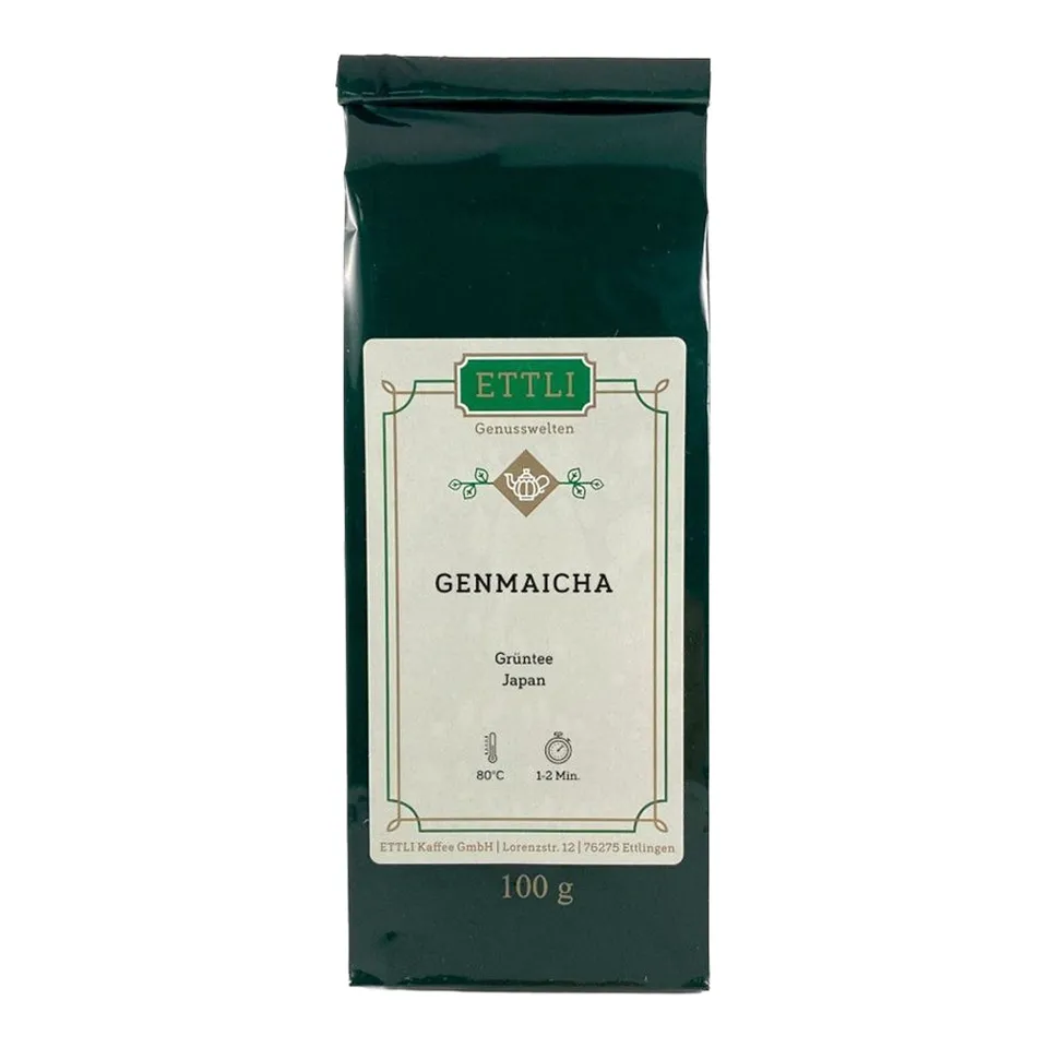 ETTLI Japan Genmaicha Grüntee 100 g Bio Sencha Reis