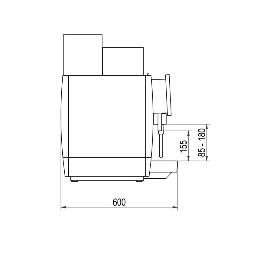 Franke A600 FoamMaster Kaffeevollautomat SU05 links