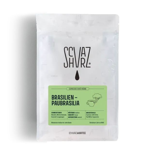 Schvarz FILTER Paubrasilia Filterkaffee 350 g ganze Bohne nussig