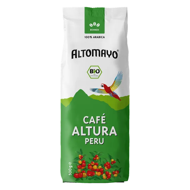 Altomayo Bio-Kaffee Café Altura Bohnen 500 g mild