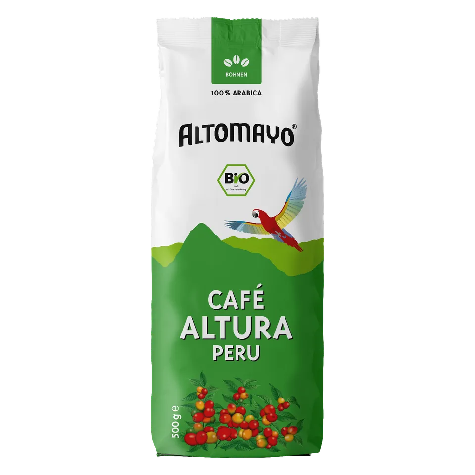 Altomayo Bio-Kaffee Café Altura Bohnen 500 g mild
