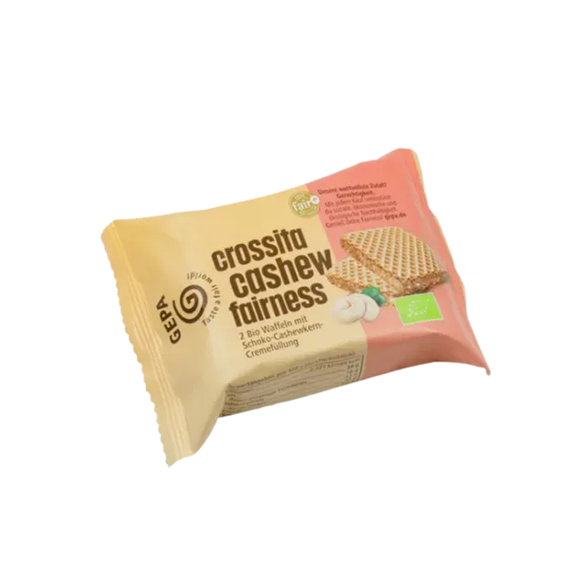 GEPA Crossita Bio Waffelschnitte Cashew 2x20 g