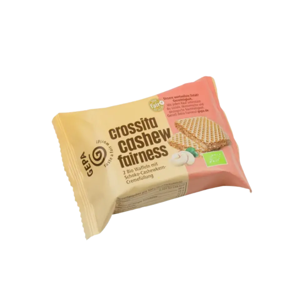 GEPA Crossita Bio Waffelschnitte Cashew 2x20 g