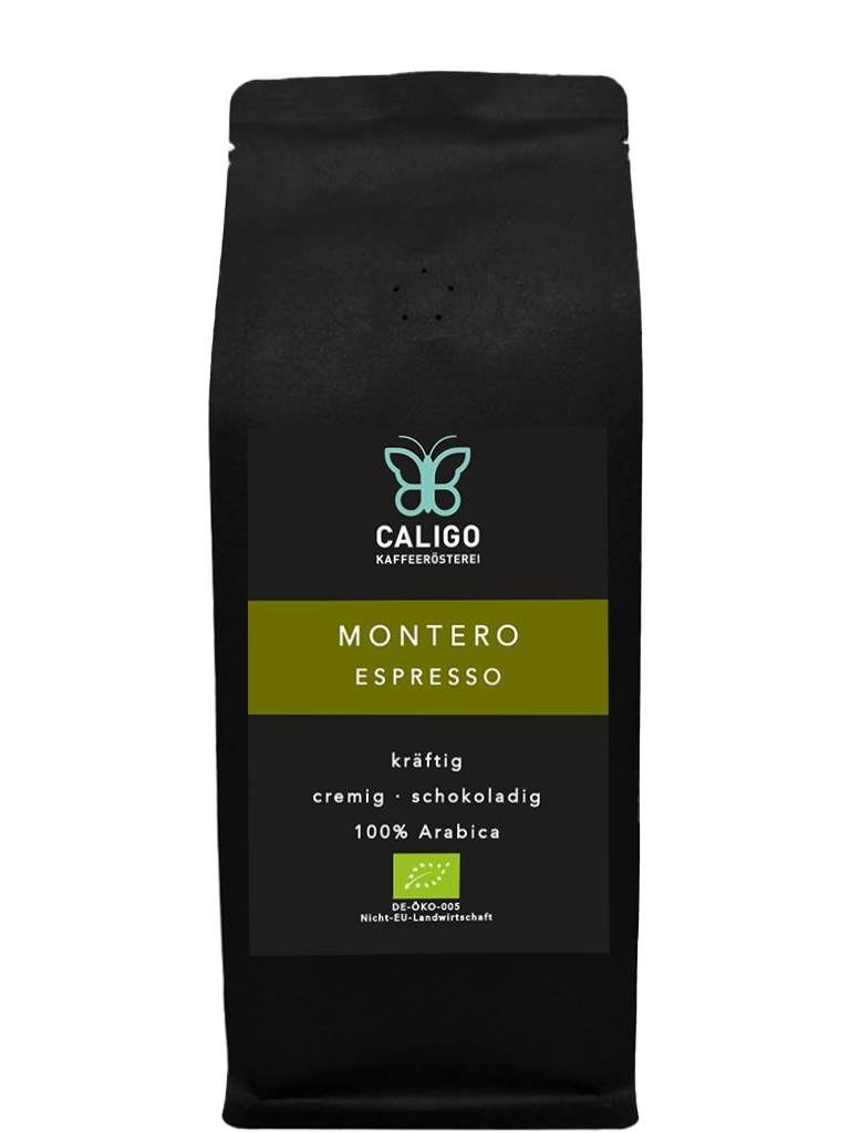 Caligo Montero Espresso BIO 250g Bohne schokoladig