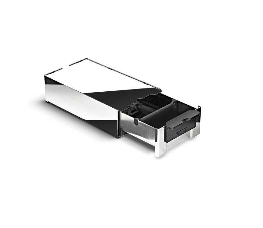 Eureka Mignon Sudschublade Knockbox Edelstahl Tampingstation