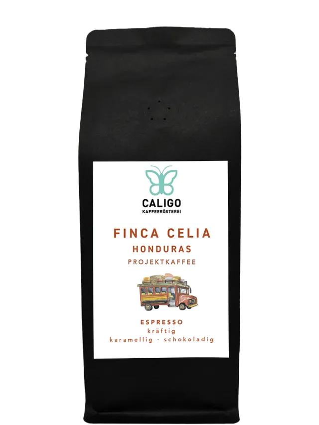 Caligo Projektkaffee Finca Celia Espresso 250g Bohne Honduras