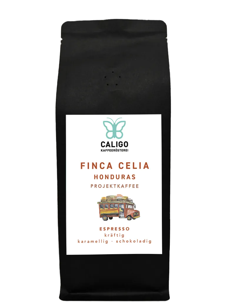 Caligo Projektkaffee Finca Celia Espresso 250g Bohne Honduras