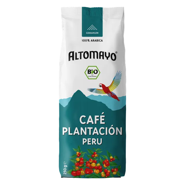 Altomayo Bio-Kaffee Plantación Peru Filterkaffee gemahlen 250 g