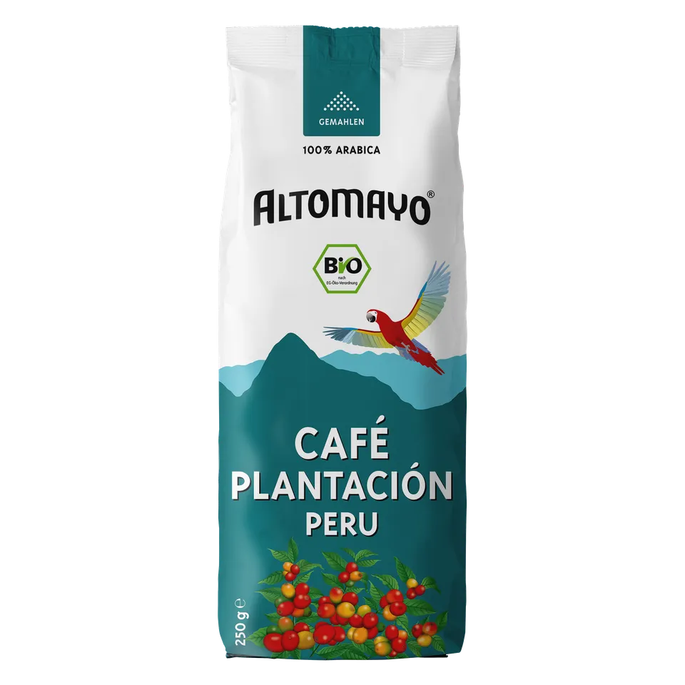 Altomayo Bio-Kaffee Plantación Peru Filterkaffee gemahlen 250 g