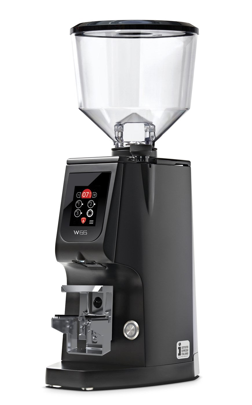 Eureka Atom W 65 Kaffeemühle Schwarz mit Waage