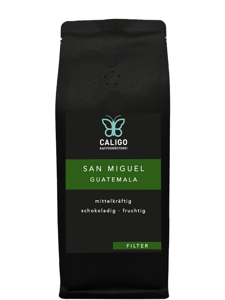 Caligo San Miguel Guatemala Filterkaffee 250g Bohnen schokoladig