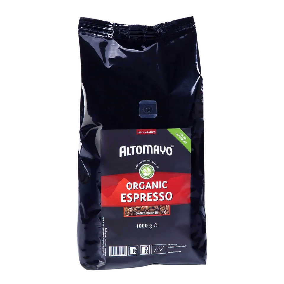 Altomayo Bio Organic Espresso Gastronomie Bohnen 1000g Peru