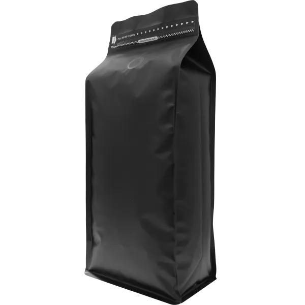 Mondo del Caffè Blockbodenbeutel Kaffeetüte schwarz 250 g