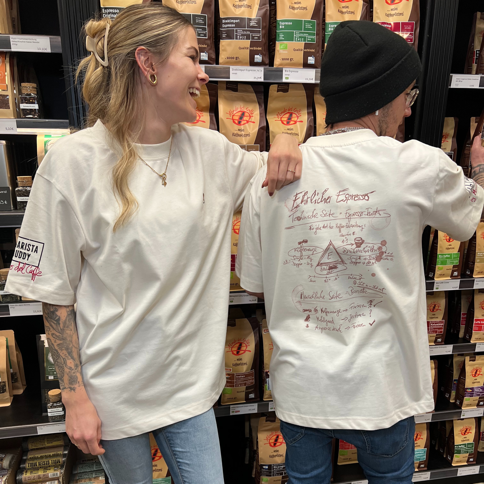 Barista Buddy Regards Oversize T-Shirt Bio-Baumwolle L