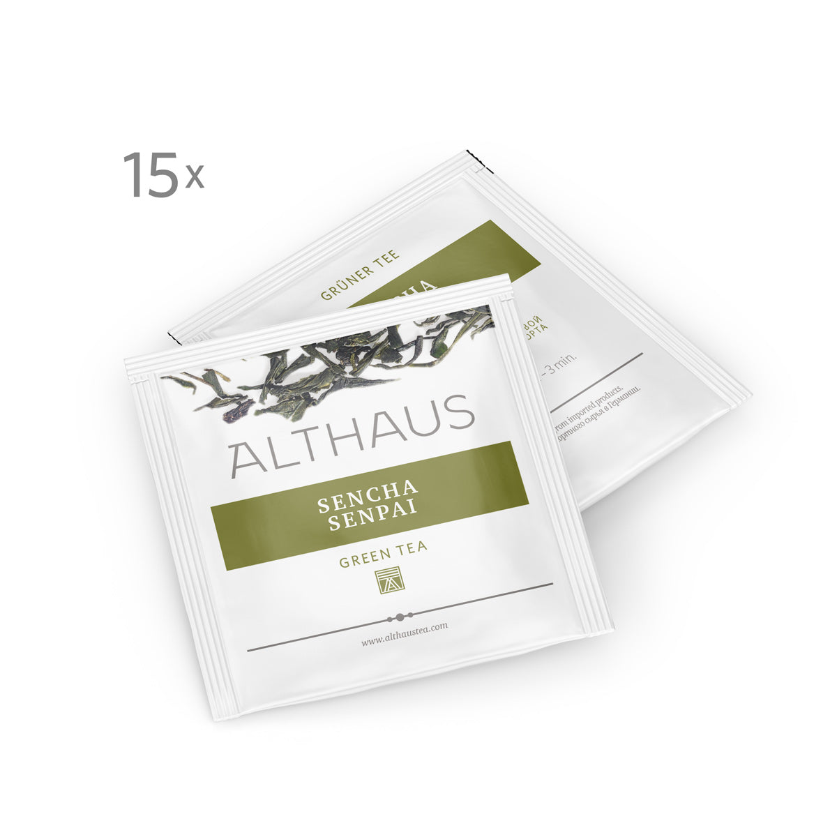 Althaus Sencha Senpai grüner Tee 15 Pyra Pack