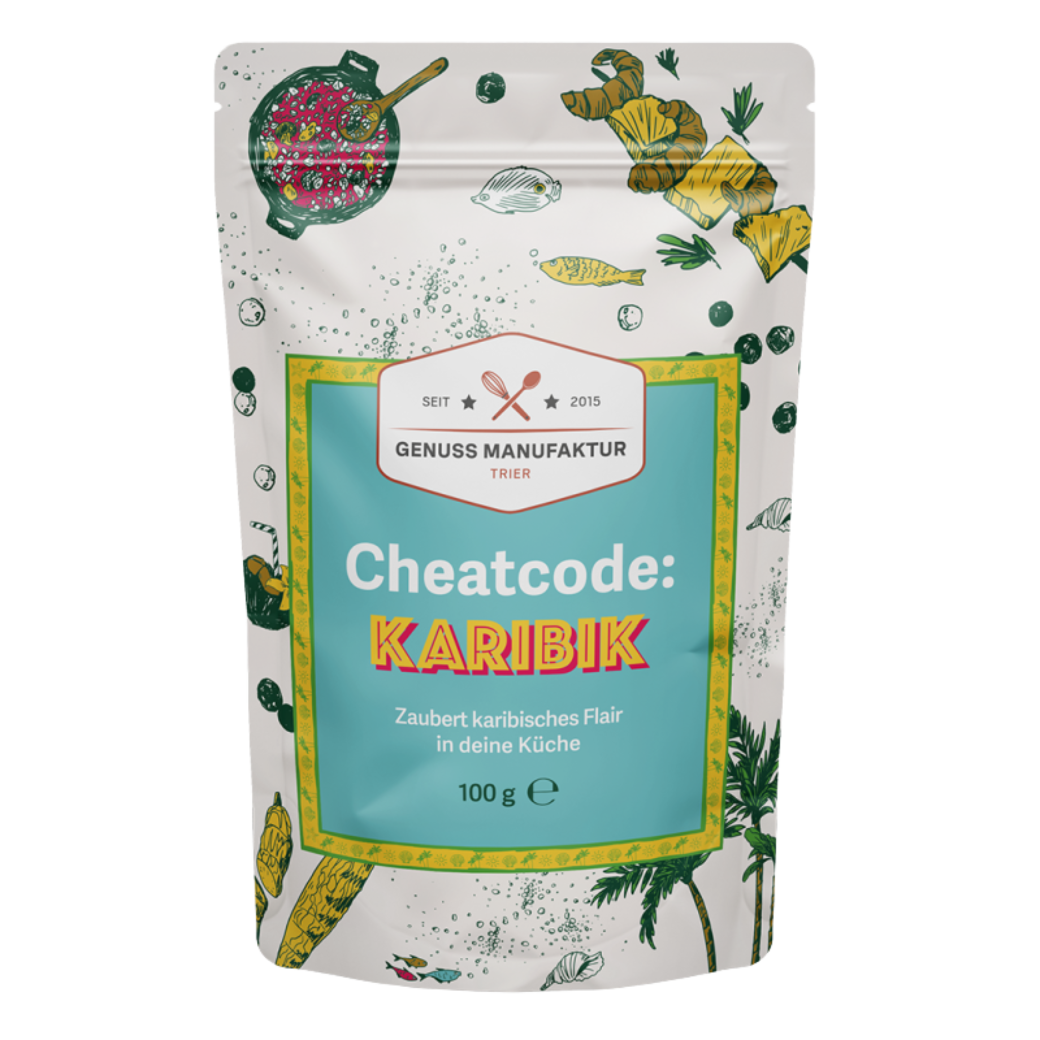 Cheatcode Karibik Gewürzmischung 100g Beutel Fisch Huhn