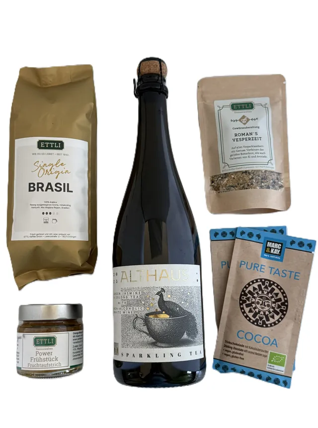 ETTLI Frühstücks Paket Geschenkbox Kaffee Tee Set