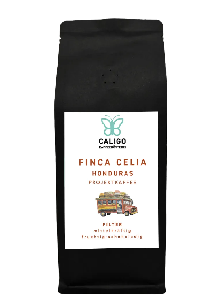 Caligo PROJEKTKAFFEE Finca Celia Filterkaffee 250g mittelkräftig
