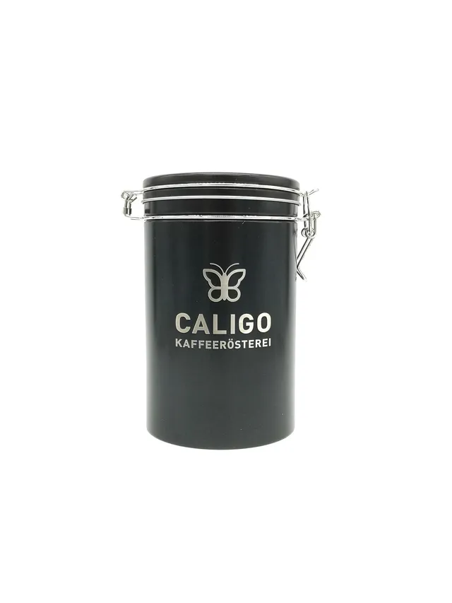 Caligo Kaffeedose 500g schwarz aromadicht 1300ml Dose