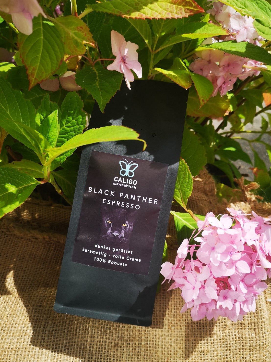Caligo Black Panther Espresso 250g Bohnen Robusta kräftig