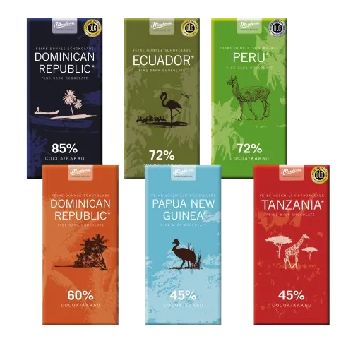 Meybona Ursprungs-Schokolade 85% Kakao Dominican Republic Tafel Zartbitter