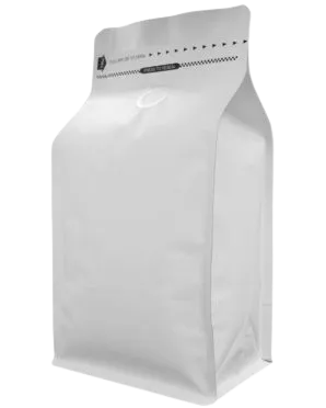 Mondo del Caffè Blockbodenbeutel Kaffeetüte weiß 250 g