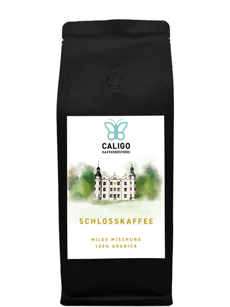 Caligo Schlosskaffee Filterkaffee 250g Bohnen nussig-schokoladig