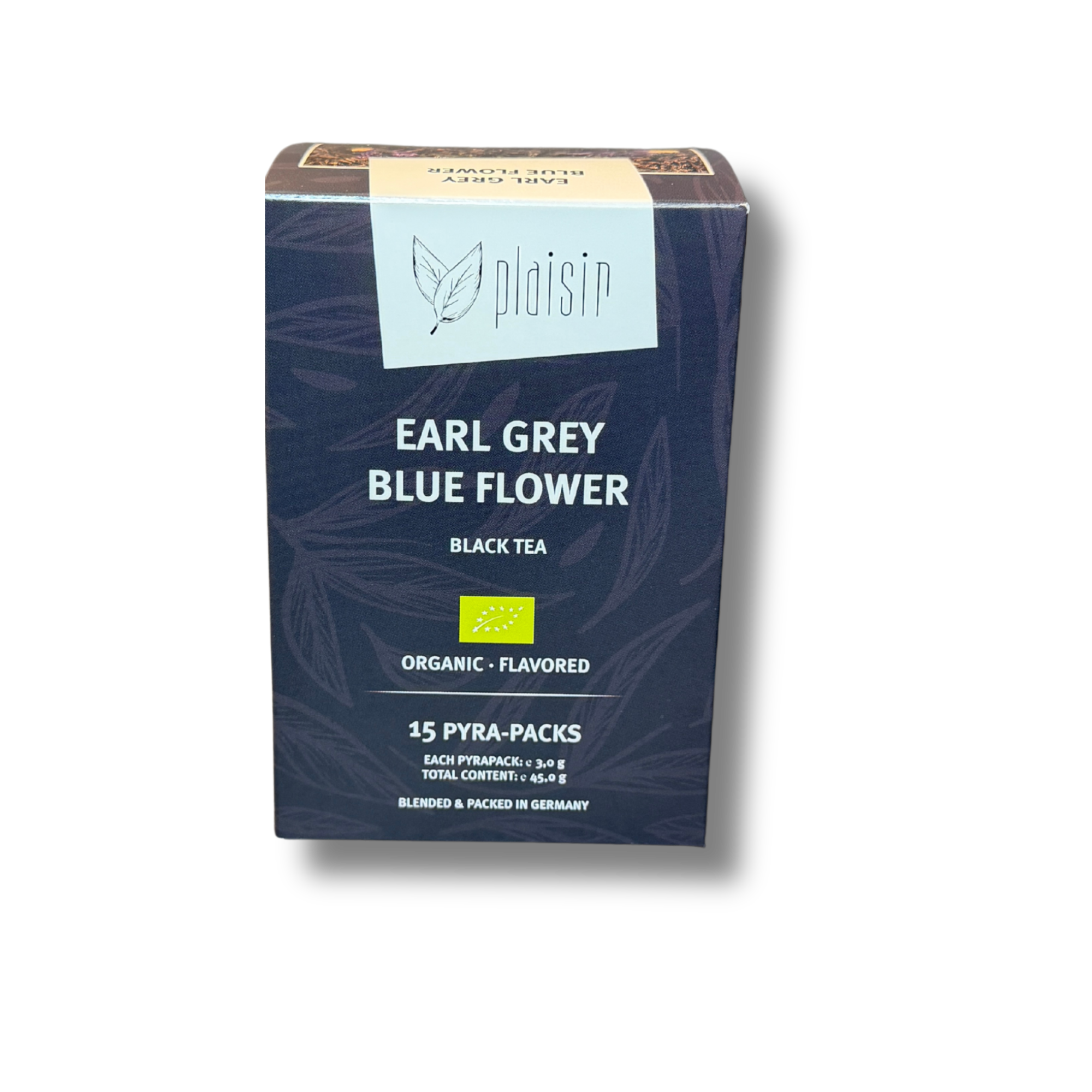 Plaisir Bio Earl Grey Blue Flower Tee 15x3g Pyra