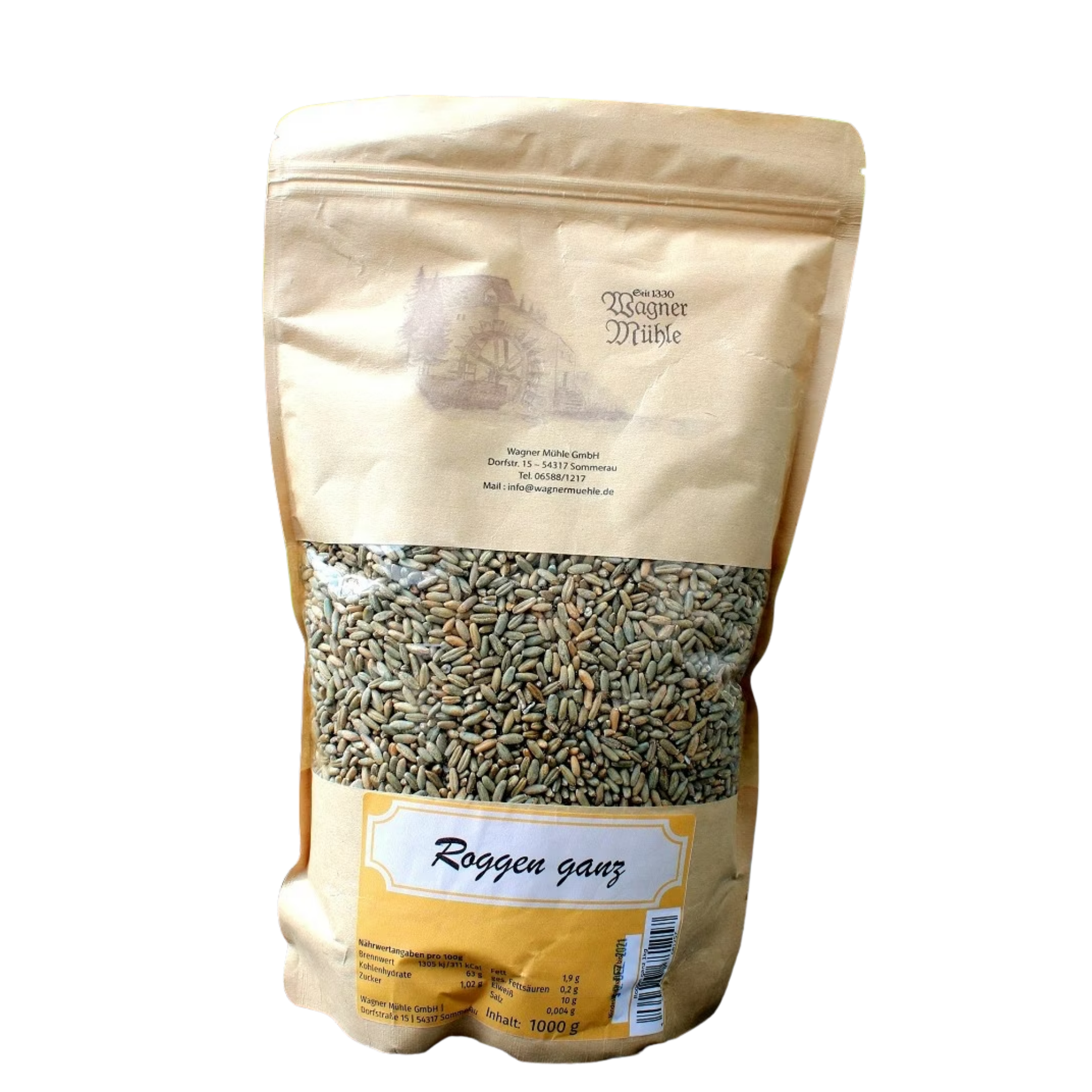 Mondo del Caffè Roggen ganz Urkorn Getreide 1 kg