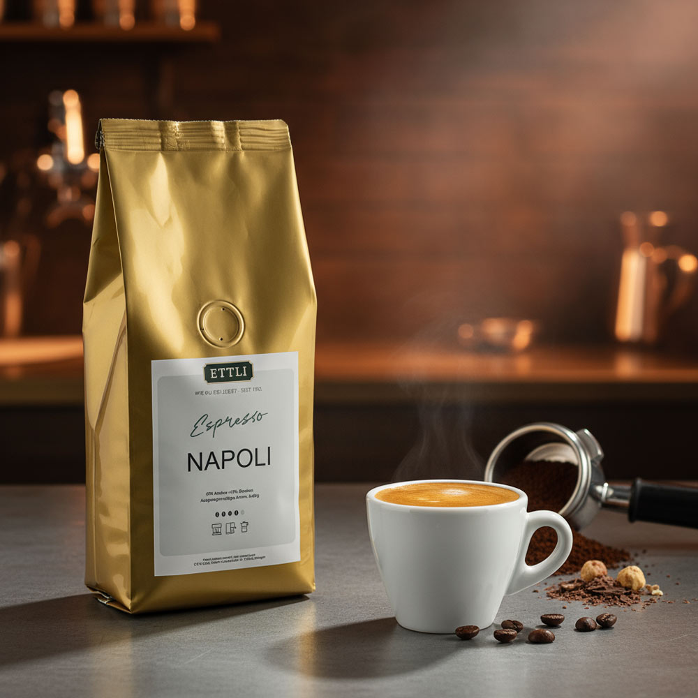 ETTLI Espresso Napoli Kaffee 250 g ganze Bohnen kräftig