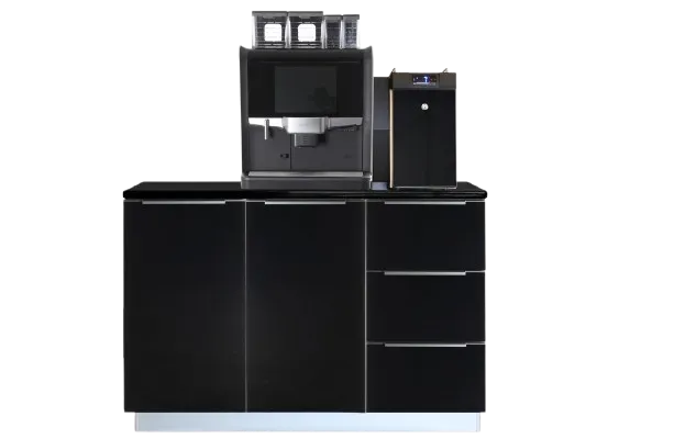 Mondo del Caffè Unterschrank 120cm Tischplatte Schwarz